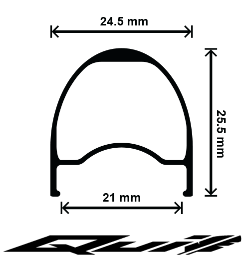 Roues route Alpin Plume - frein sur jante